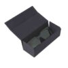 80255B32116-4 MINI Sunglasses D-Frame Cut-Out Black 3D Car Face - Dark Green Lenses - 80255B32116