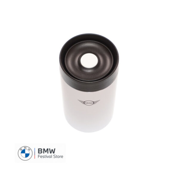 MINI Travel Coffee Tea Hot Drinks Mug - White and Black - 80282864216