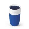 MINI Colour Block Travel Mug 300ml - Blazing Blue and White - 80285B32105