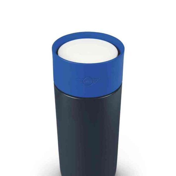 MINI Colour Block Travel Mug 500ml - Indigo, Blazing Blue and White - 80285B32108