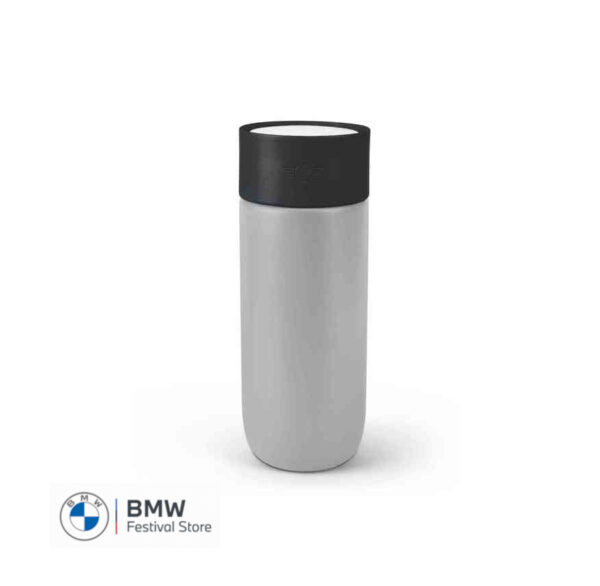 MINI Colour Block Travel Mug 500ml - Silver, Black and White - 80285B32109