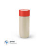 MINI Colour Block Travel Mug 500ml - Vibrant Silver / Rebel Red and White - 80285B32110