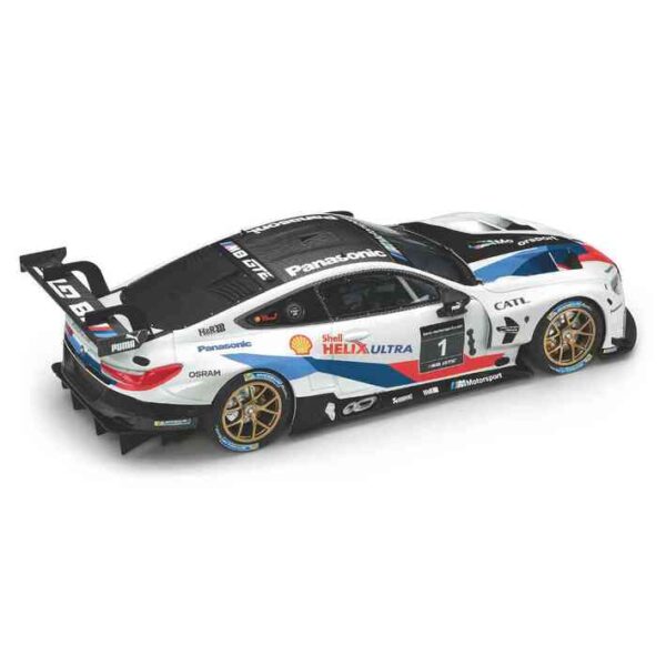 BMW Miniature M8 Racing Livery Model Car 1:18 - White Autosport