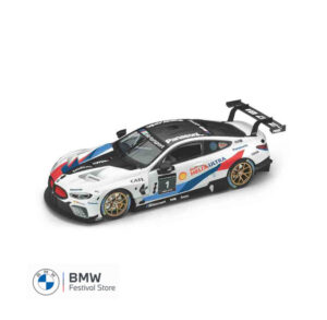 BMW Miniature M8 Racing Livery Model Car 1:18 - White Autosport