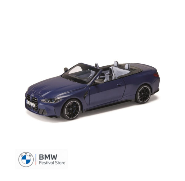 BMW Miniature M4 Cabrio G83 Model Car 1:18 - Blue