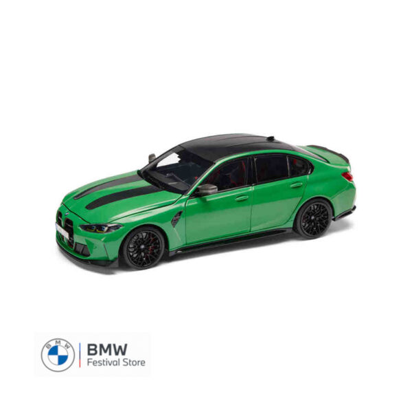 BMW Miniature M3 CS G80 Model Car 1:18 - Signal Green