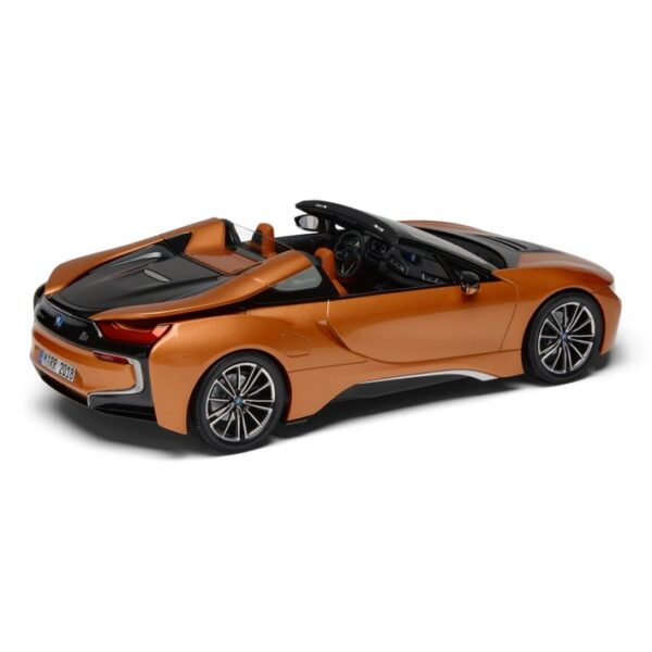 BMW Miniature i8 Roadster Model Car 1:18 - Copper Metal
